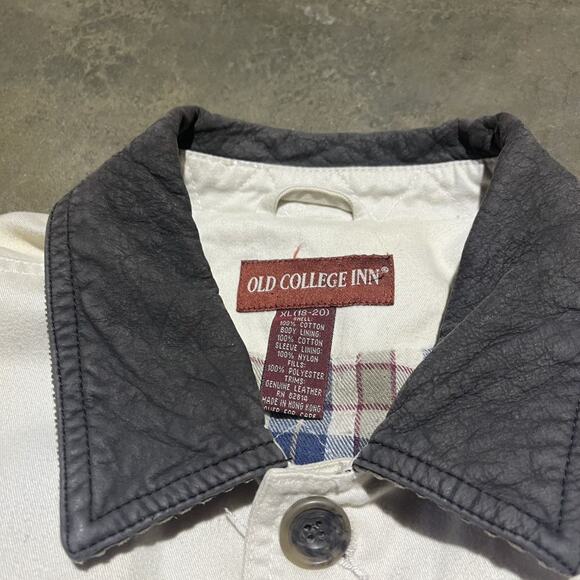Vintage Y2k Old College Inn Cream Hunting Chore Jacket - Picture 5 of 5
